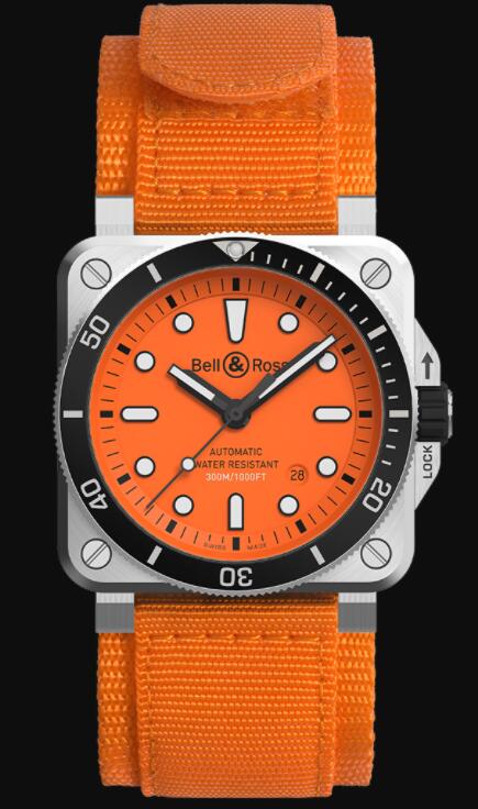 Bell & Ross BR 03-92 DIVER ORANGE BR0392-D-O-ST/SRB Replica Watch